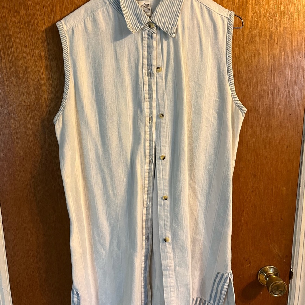 Long coastal top or coverup-L